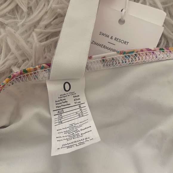 Zimmerman brighton 2 piece triangle bikini set in paisley print - Picture 11 of 11